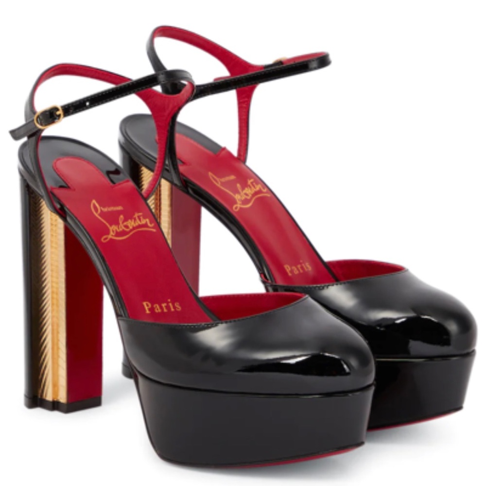 Christian Louboutin‎ COLUNA PUMP 130 Platform Heels Sandals